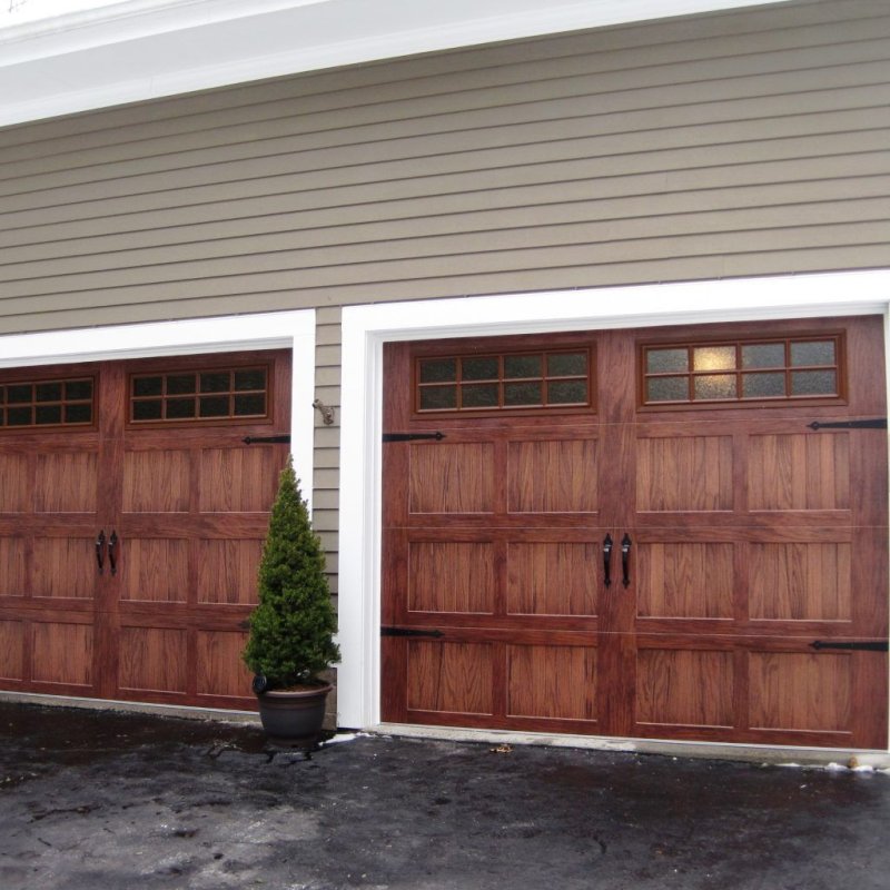 Wood garage doors