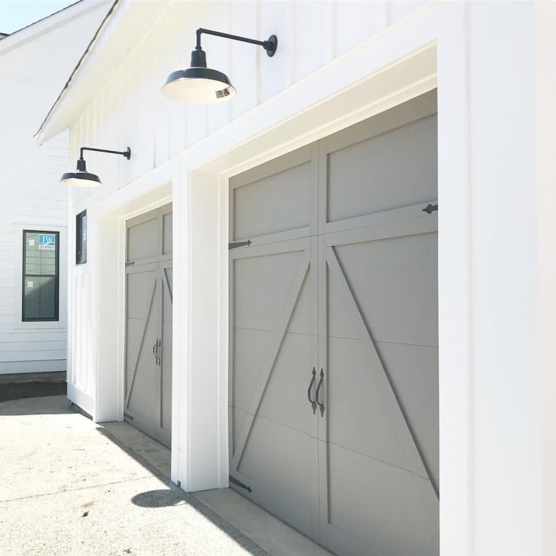 Wood garage doors