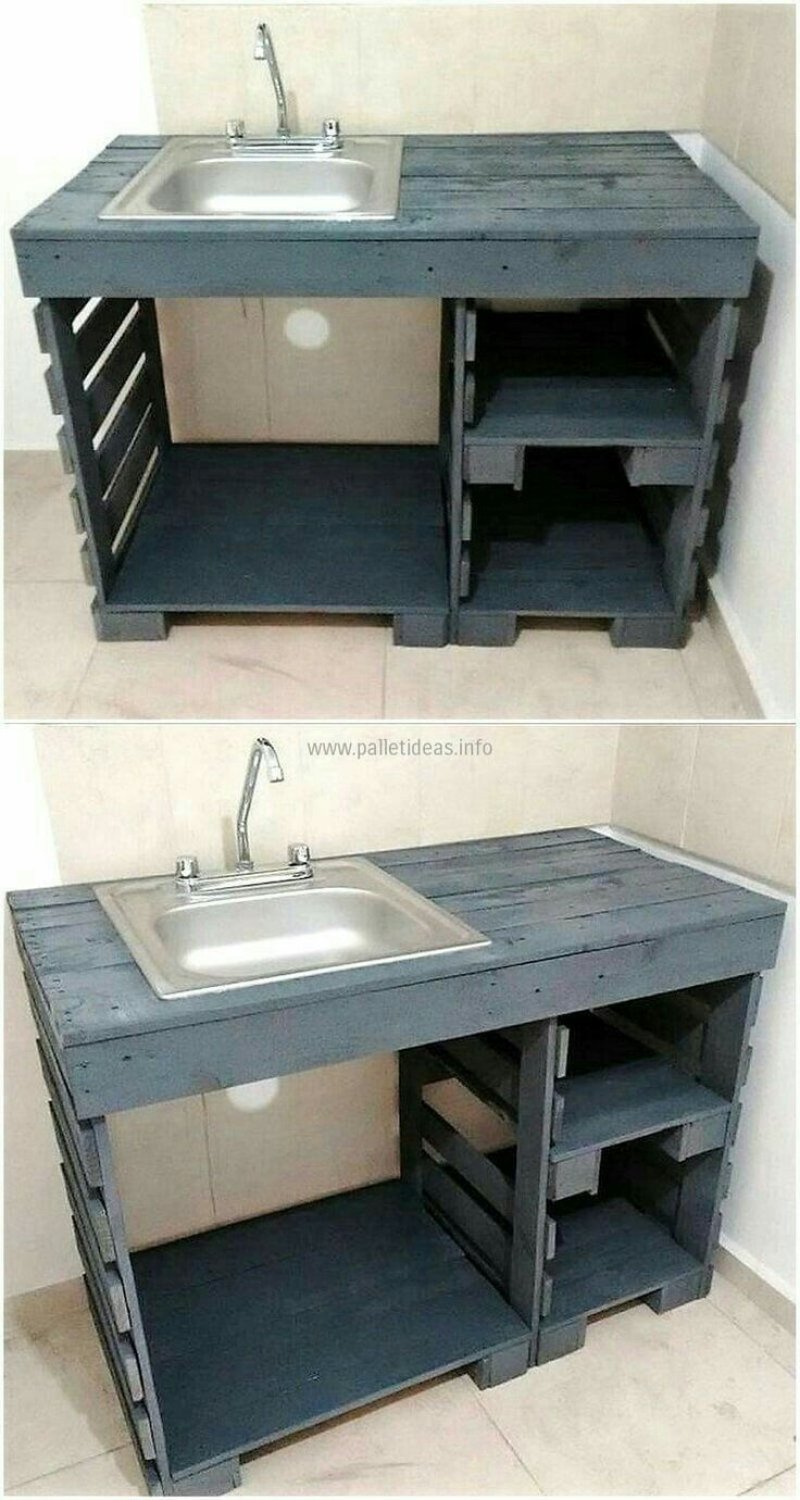 Раковина из паллет