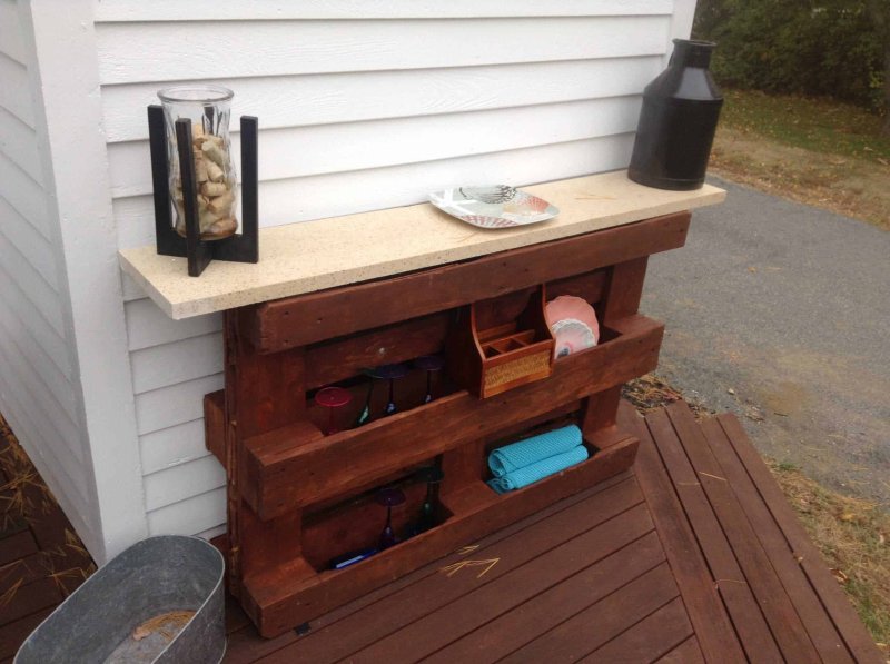 Барная стойка pallet bar