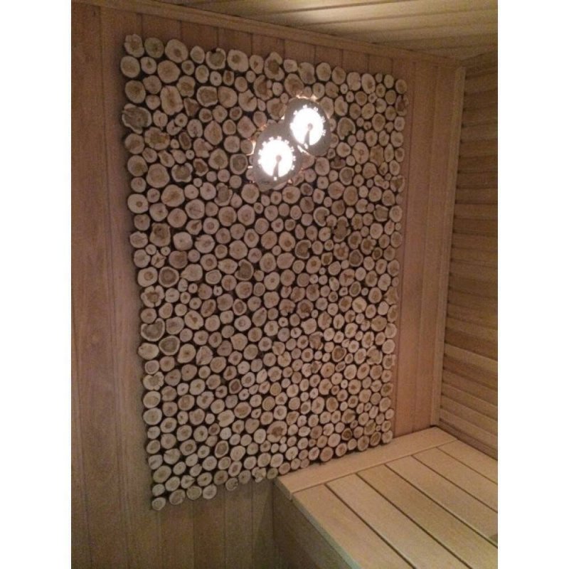 Панно из можжевельника для бани