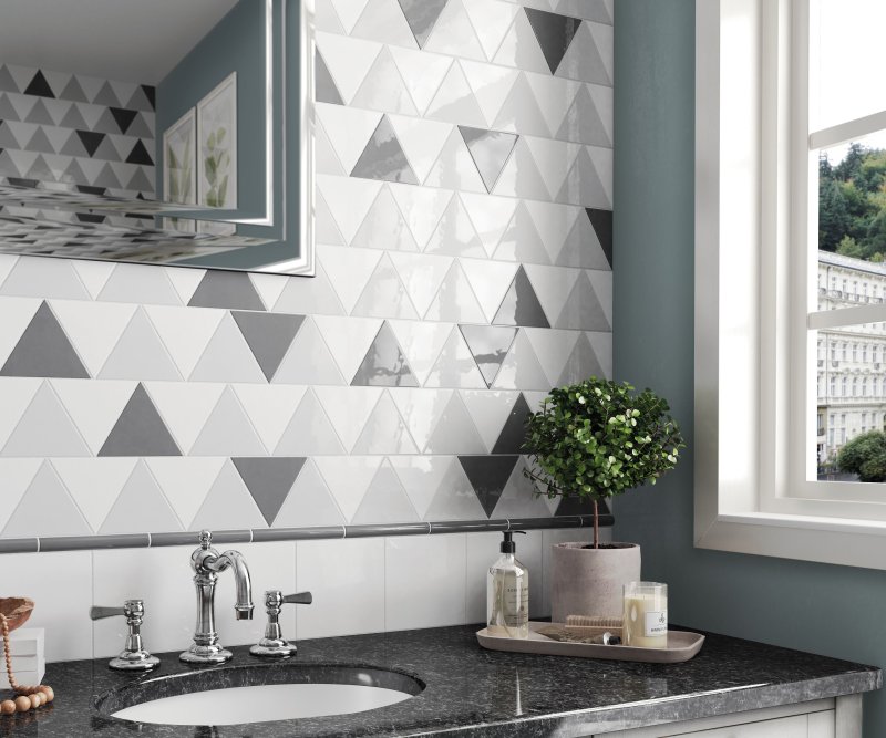 Керамическая плитка equipe scale triangolo white