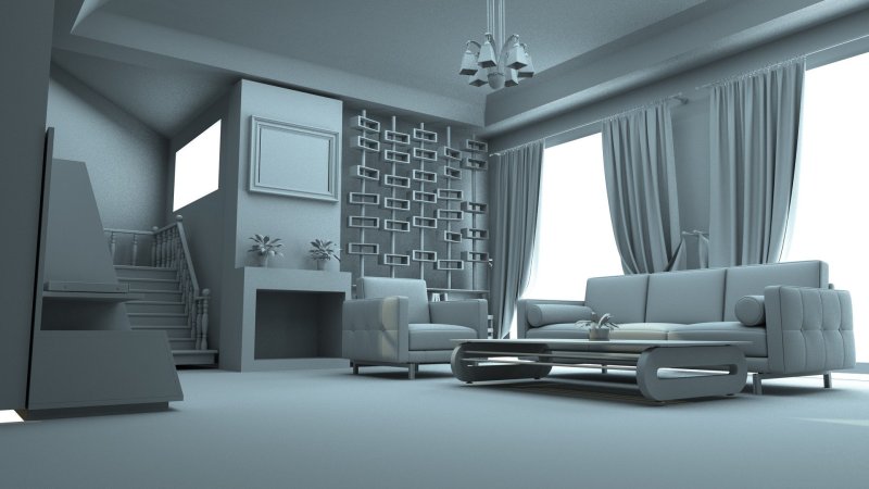 3 d max интерьер
