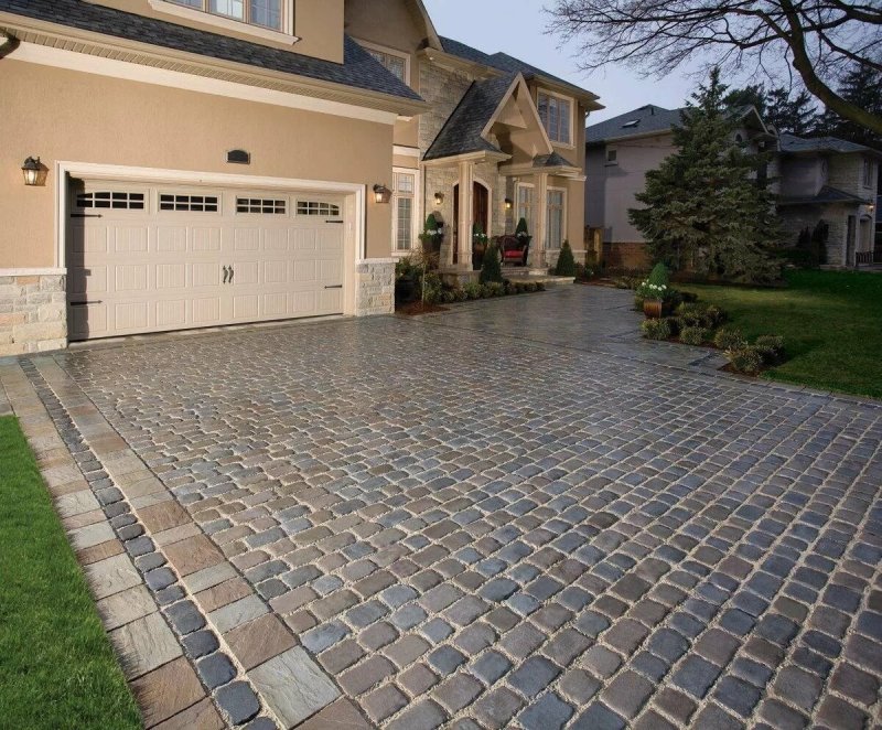 Concrete driveway