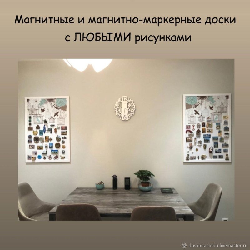 Магнитная доска на стену для магнитов
