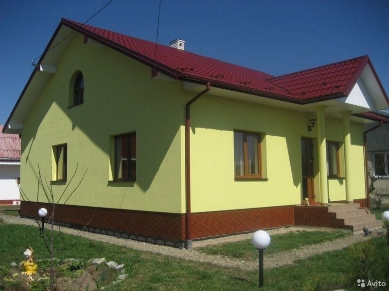 Красивый штукатурный фасад