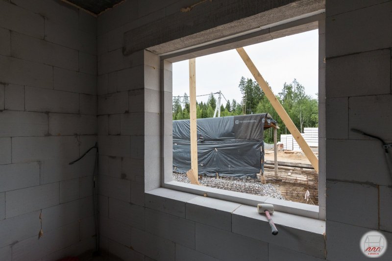 Окна в доме из газобетона