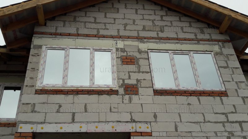 Пластиковые окна в доме из газобетона