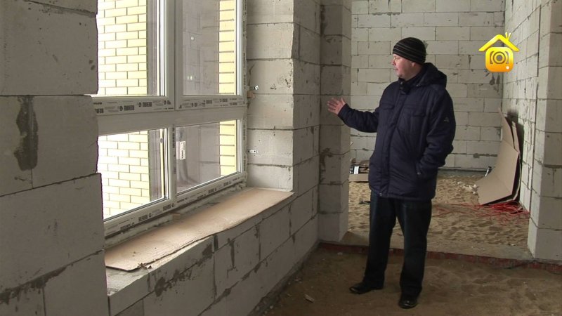 Окна в доме из газобетона