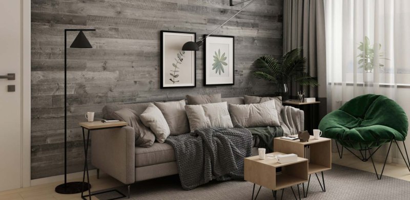 Деревянные стеновые панели от artbarnwood серые