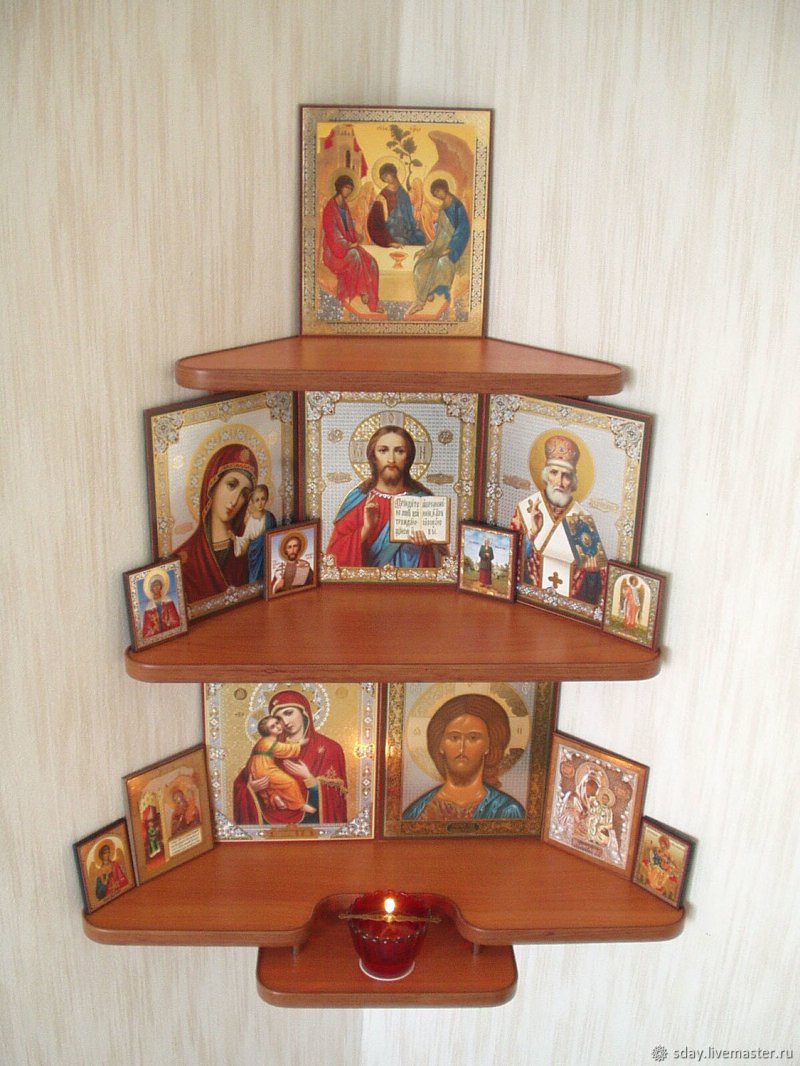 Иконостас домашний угловой