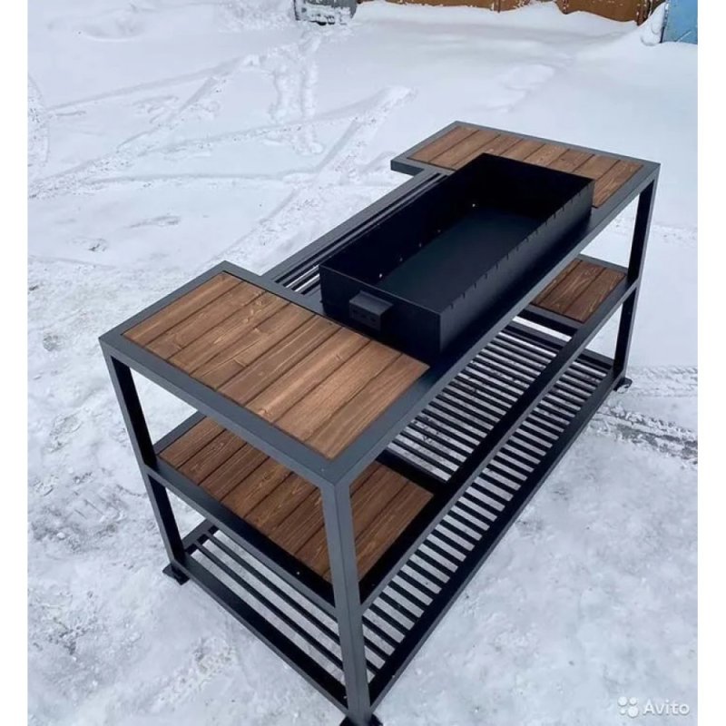 Мангал лофт из металла