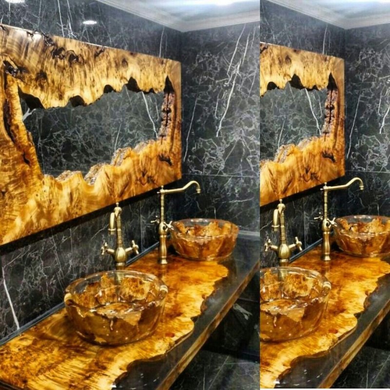 Кухонная столешница из эпоксидной смолы