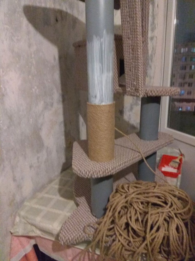 Когтеточка игровой комплекс для кошек
