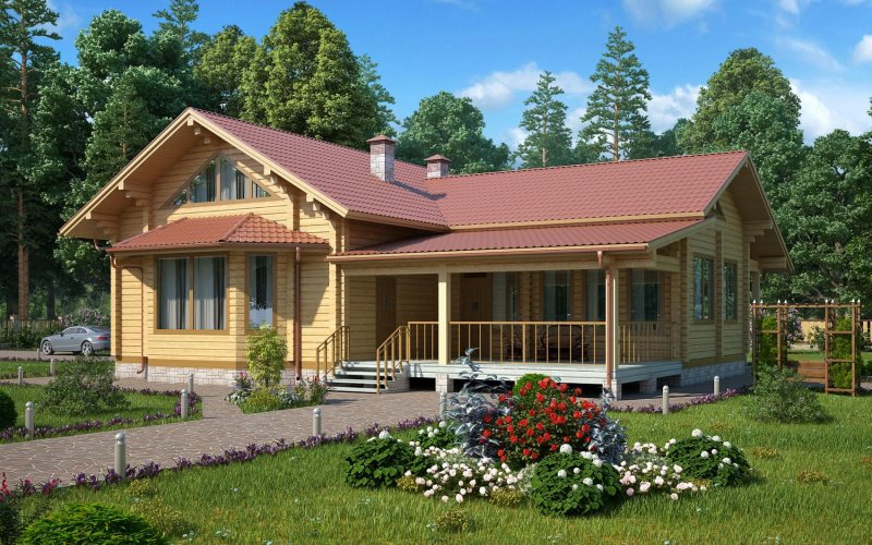 Дома из клееного бруса проекты
