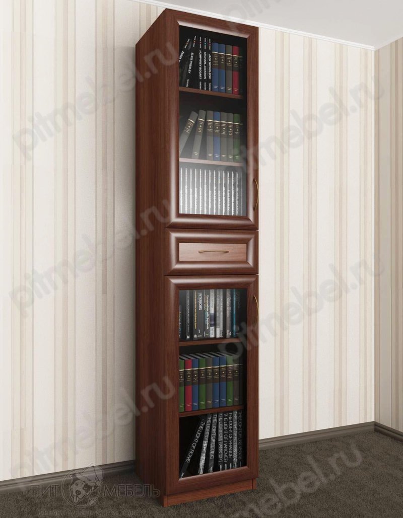Книжные шкафы со стеклянными дверями
