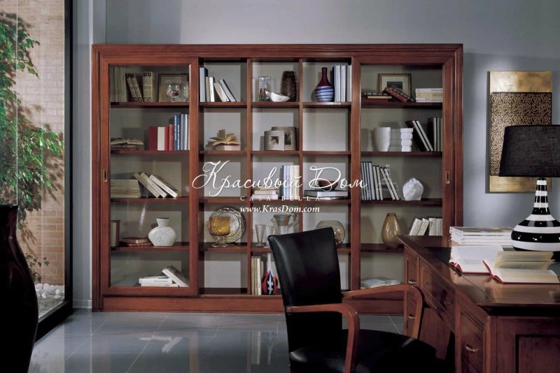 Книжный шкаф glass cabinet