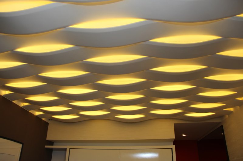 Гипсовые световые 3d панели lightwave