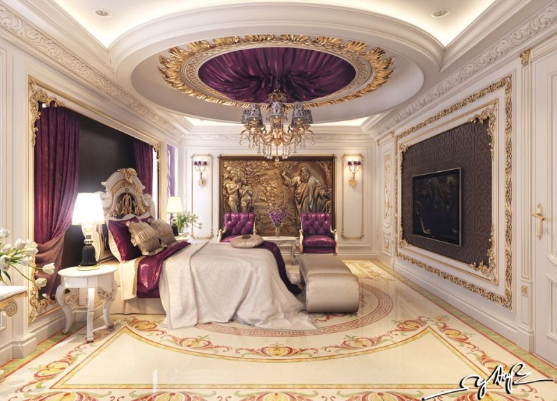 Королевская спальня luxury antonovich design
