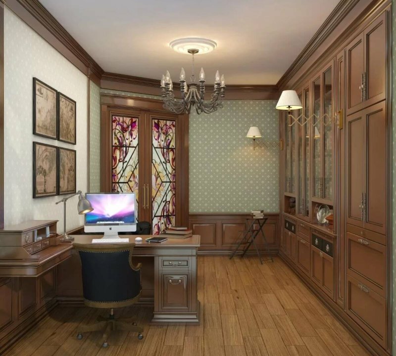 Классический интерьер кабинета