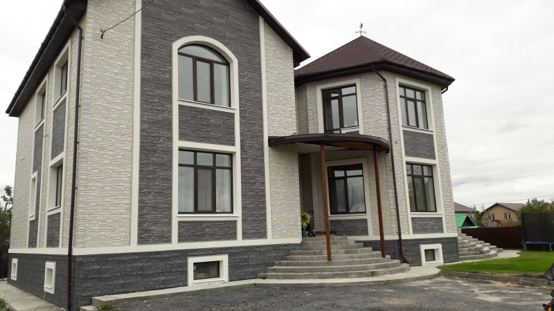 Фасадная панель docke stein антрацит