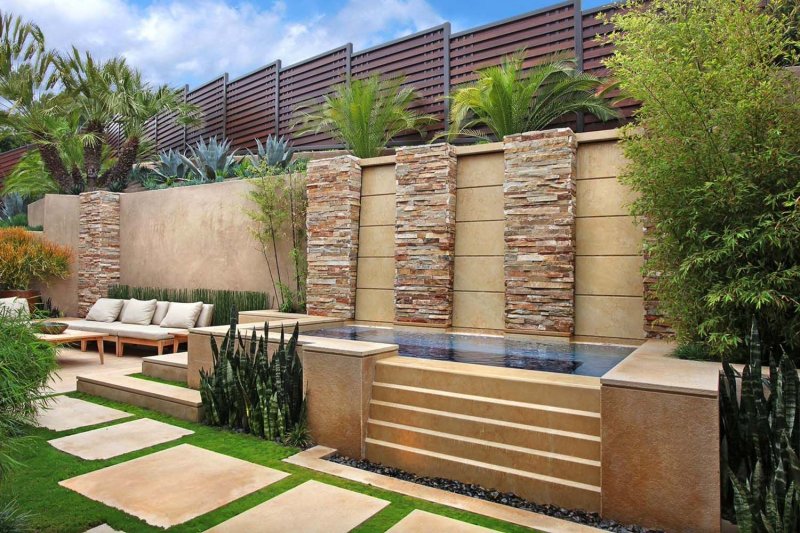 Backyard landscaping