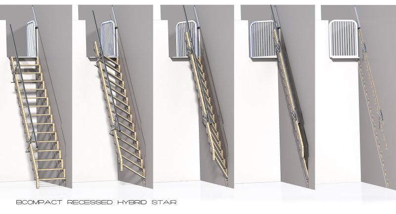 Телескопическая чердачная лестница loft ladder