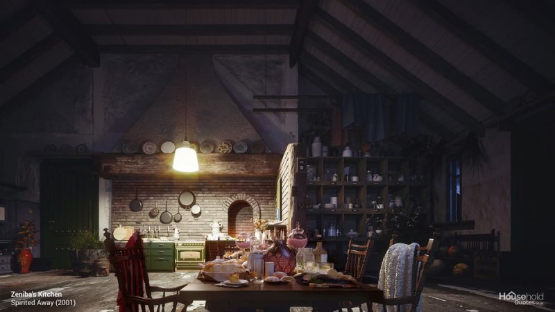 Studio ghibli интерьер