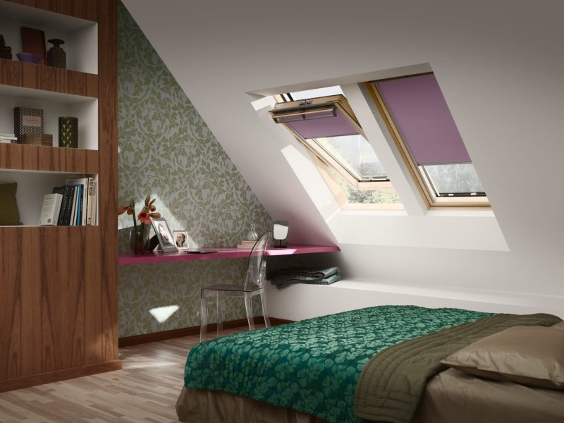 Штора для мансардных окон velux