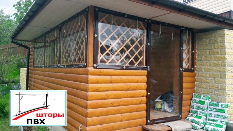 Мягкие окна из пвх для беседок и террас в леруа мерлен