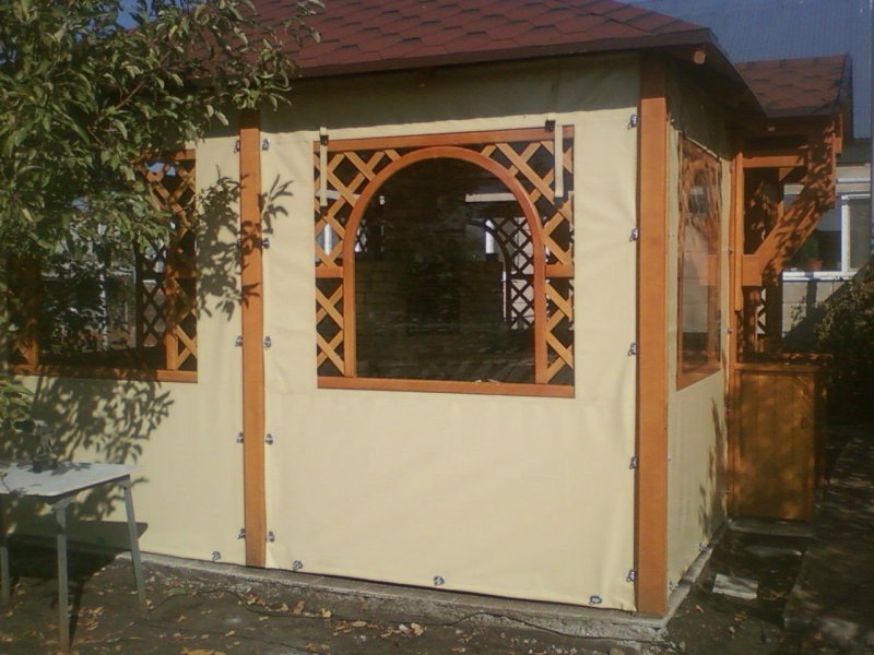 Мягкие окна для беседки