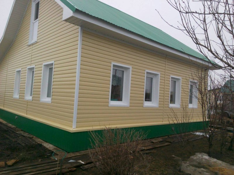 Отделка домов профлистом