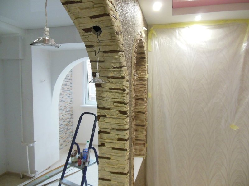 Декоративная отделка арки