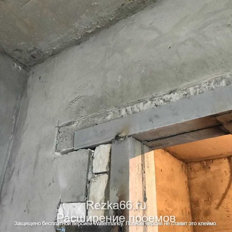 Усиление проема швеллером