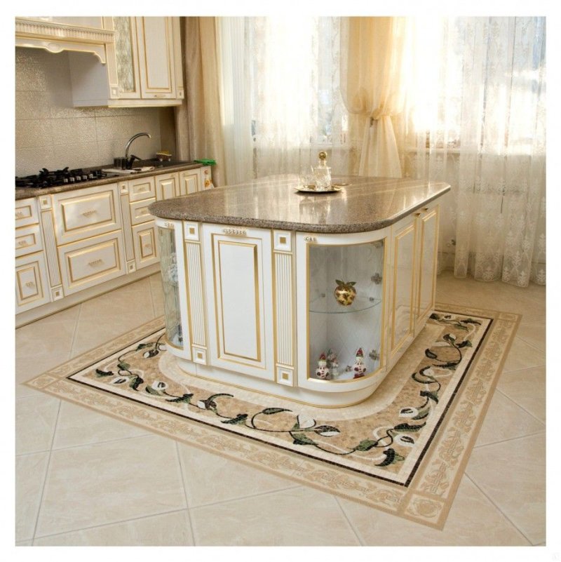 Кухня из мрамора