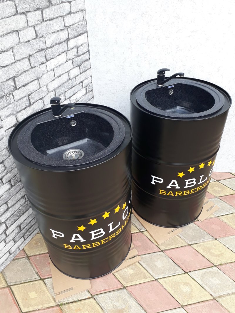 Бочка с раковиной