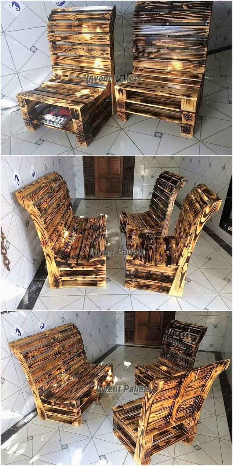 Кресла из поддонов