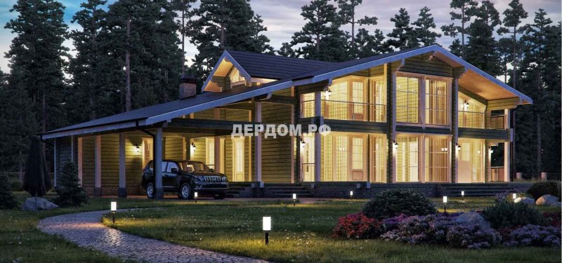 Проект дома из клееного бруса