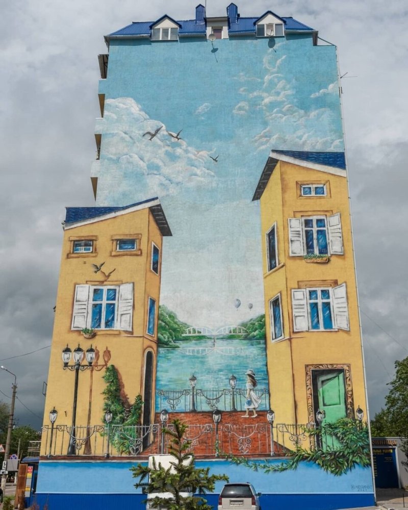 Рисунки на домах