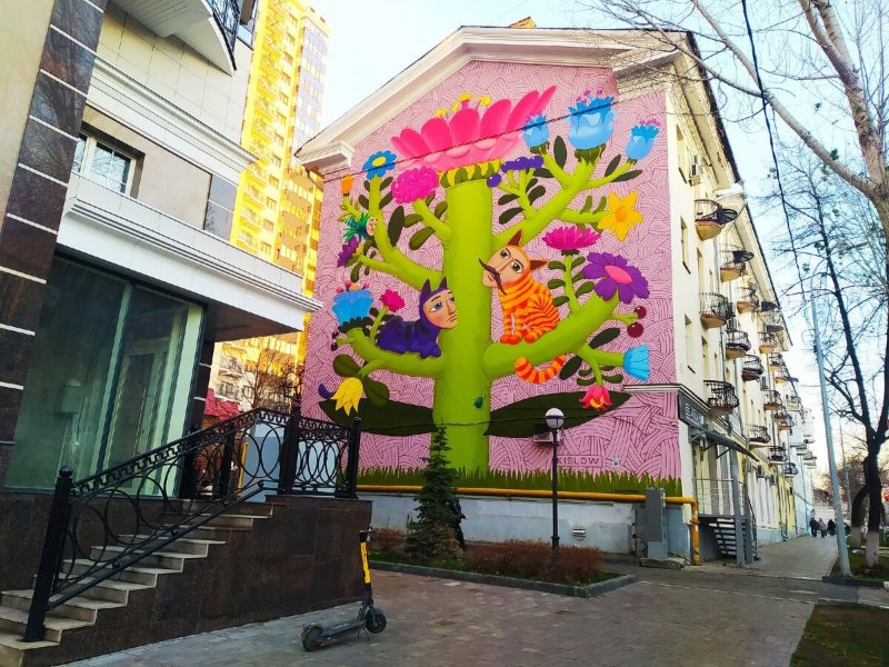 Мурал на молодогвардейской самара