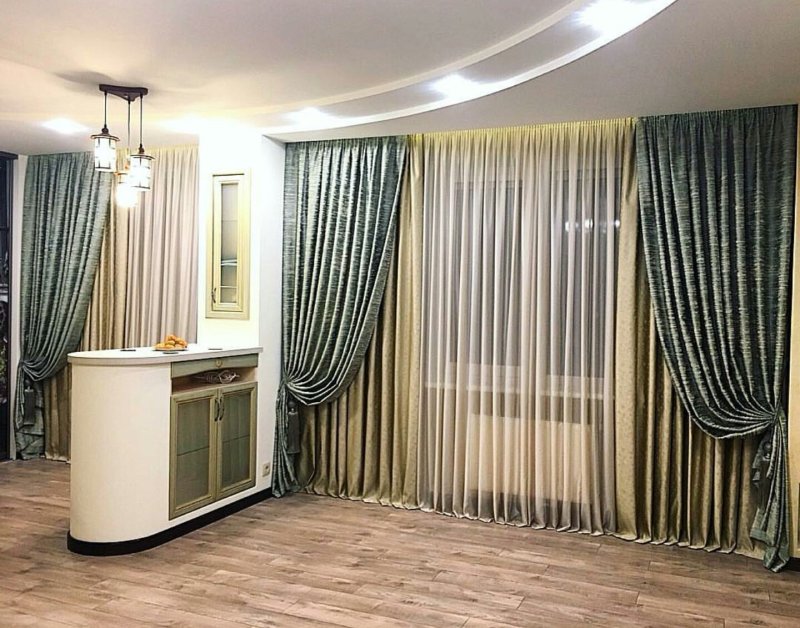 Современные шторы для гостиной