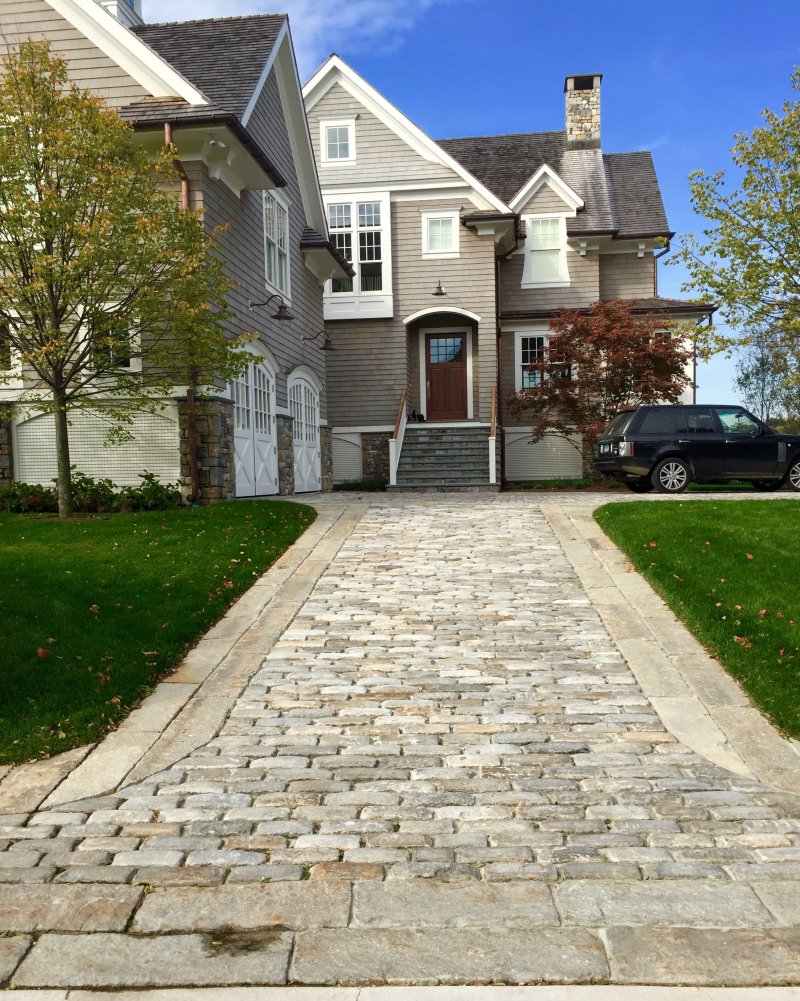 Concrete driveway