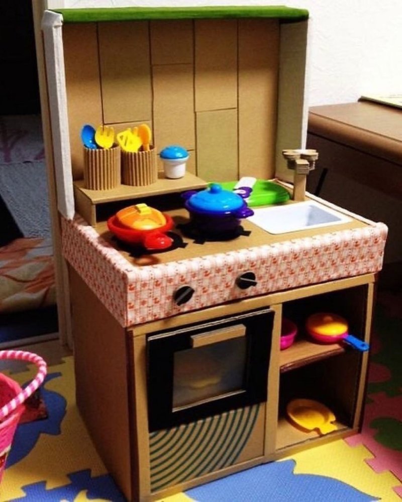 Кухни детские из коробок