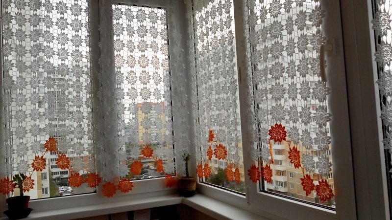 Шторы крючком на окна