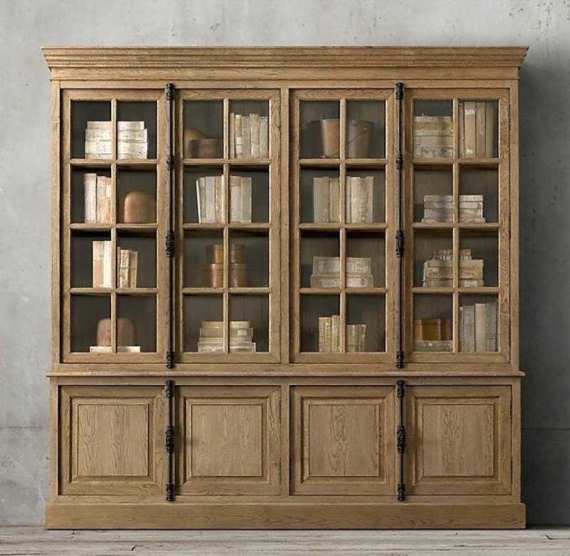 Restoration hardware книжный шкаф