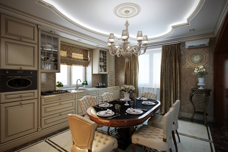 Классический интерьер кухни