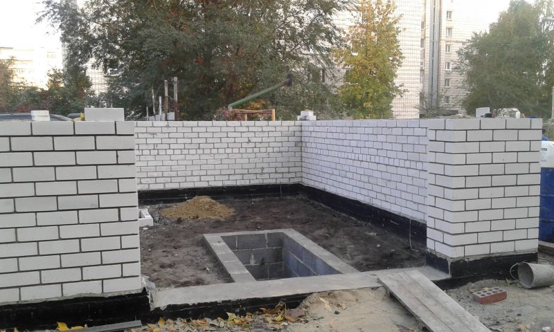 Гараж из газосиликатных блоков