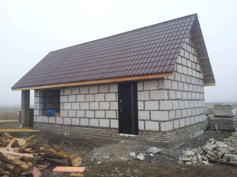 Баня из газосиликатных блоков