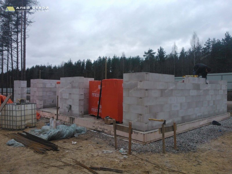 Гараж из газобетона