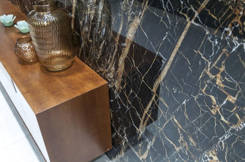 Керамогранит qua granite black golden full lap